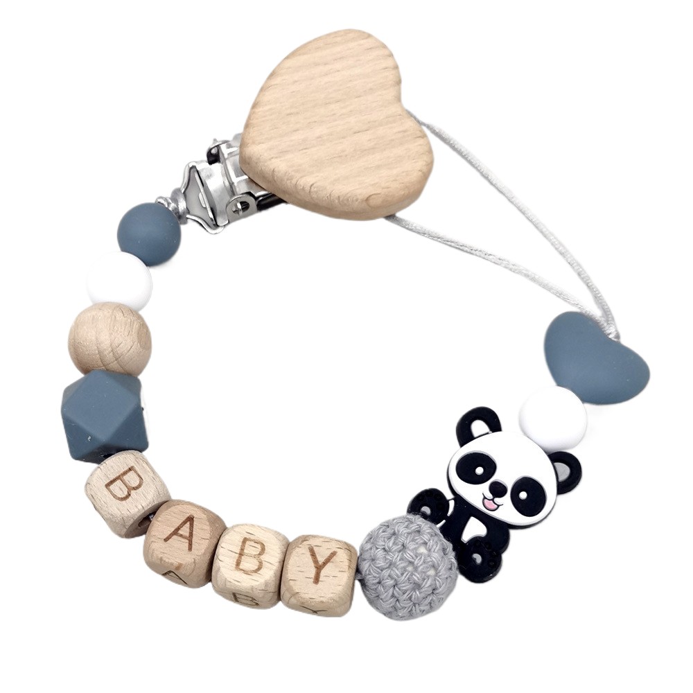Baby Products In - Деревянная персонализированная цепочка для детской соски