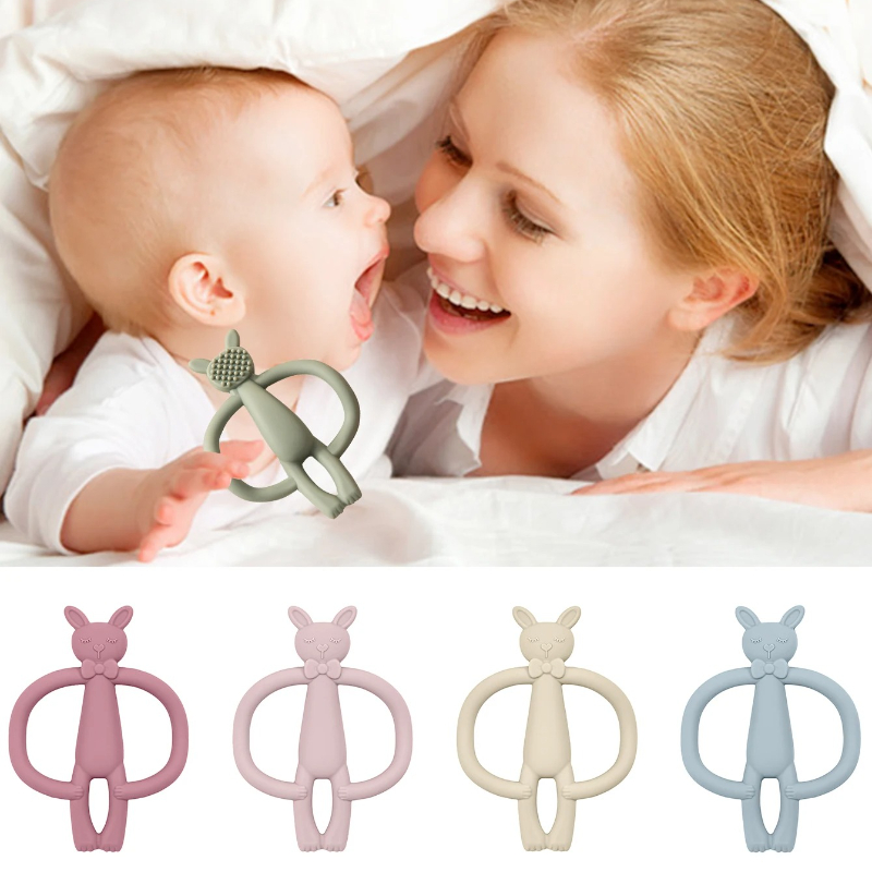 Baby Products Rabbit - Цветные детские 1 шт., силиконовые прорезыватели,