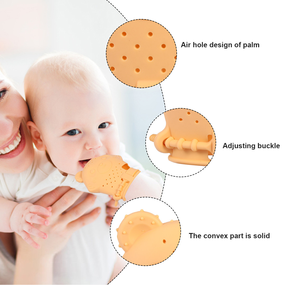 Силиконовые детские перчатки-п – обзор и цена Teething Mitten Baby
