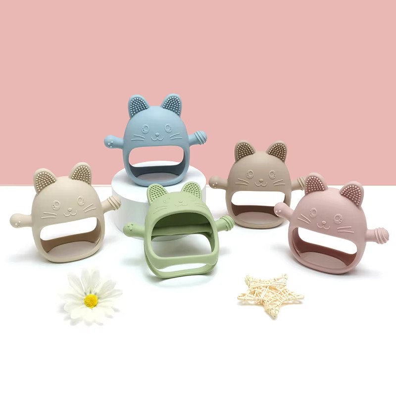 1 шт., детские силиконовые про – обзор и цена Teething Mitten Baby