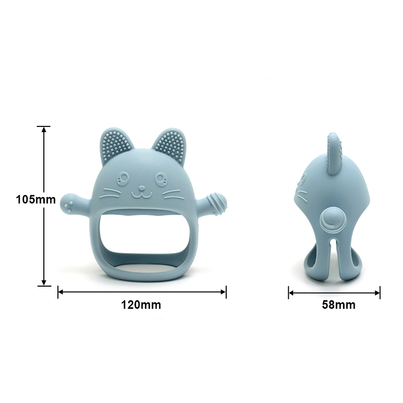 1 шт., детские силиконовые про – обзор и цена Teething Mitten Baby