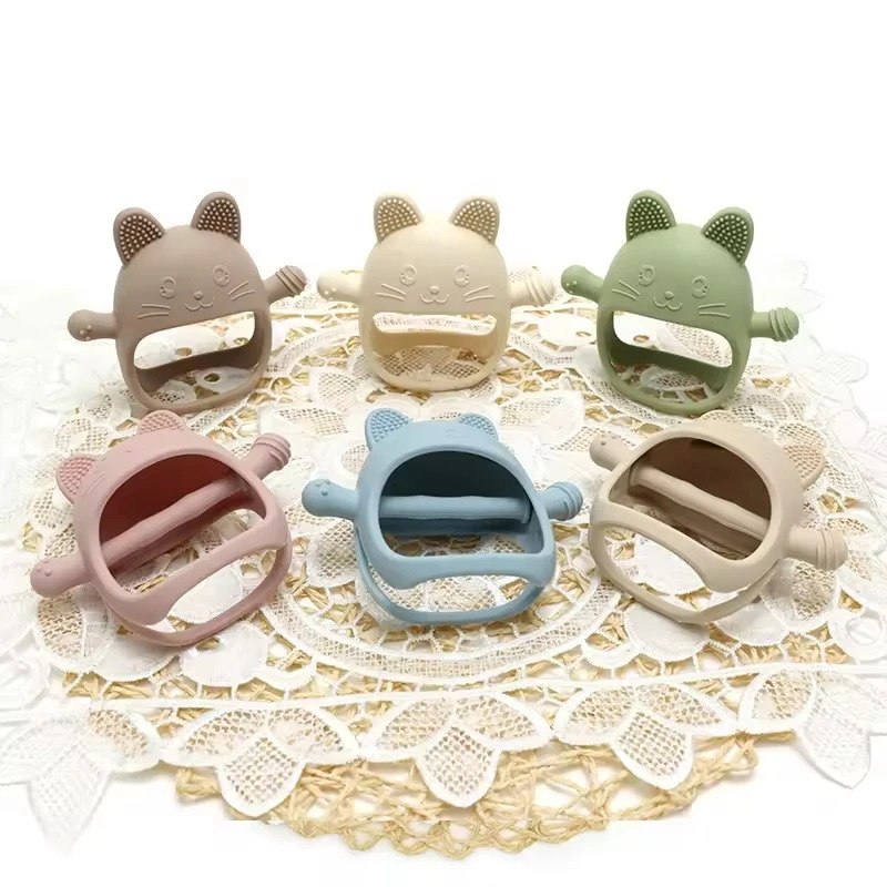 1 шт., детские силиконовые про – обзор и цена Teething Mitten Baby