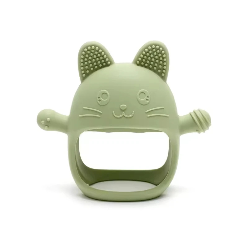 1 шт., детские силиконовые про – обзор и цена Teething Mitten Baby